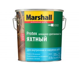 Лак MARSHALL PROTEX яхтный, глянцевый 2,5л 5255238 