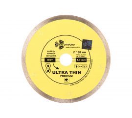 Диск алмазный отрезной Сплошной Ультратонкий Ultra Thin hot press (180х25.4 мм) TRIO-DIAMOND UTW504 