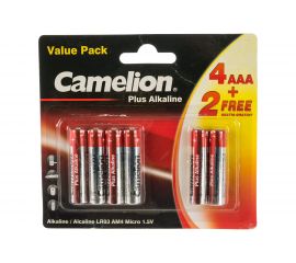 Батарейка Camelion 1.5В LR03 Plus Alkaline 14112 