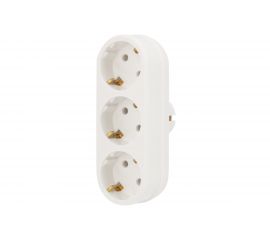 Электрический линейный тройник REXANT 16 А с заземлением 11-1079 