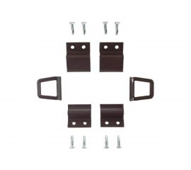 Набор креплений и ручек для москитной сетки Агат металл, коричневый 6223.05 