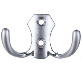 Крючок Tech-Krep 2405, 2-х рожковый, матовый хром 1 шт 129919 