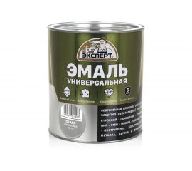 Универсальная алкидная эмаль ЭКСПЕРТ полуматовая, серая, 2.5 кг 30497 