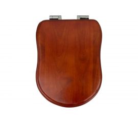 Крышка-сиденье для унитазa Veragio Old Italy с системой Soft-close, Noce, петли хром VR.OLD-2597.NC.CR 