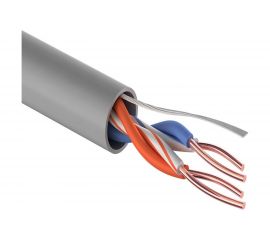 Кабель PROconnect витая пара UTP 2PR 24AWG, CCA, CAT5e, PVC, серый, бухта 305 м 01-0022-3 