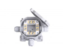 Монтажная коробка Bylectrica с клеммными колодками при открытой разводке 3 ввода IP67 диаметр 75,7, высота 44,5 мм, КМ-248 