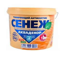 Антисептик для дерева СЕНЕЖ АКВАДЕКОР Х2-105 калужница, 9 кг 11048 