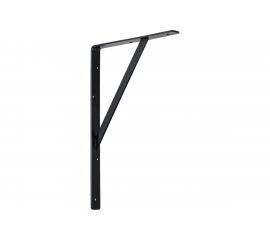 Кронштейн VORMANN Steg усиленный, 400х250х30х4 мм, оцинкованный, цвет: черный, 250 кг 00159 400 S 