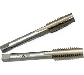 Дюймовый метчик TORNERI UNC 1/2" 13 нитей Р6М5 комплект из 2-х штук 035372 