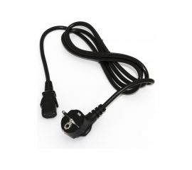 Кабель питания компьютера Hyperline PWC-IEC13-SHM-0.5-BK (Schuko+C13) (3x0.75), 10A, угловая 39341 