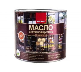 Деревозащитное масло Neomid Premium 2 л, красное дерево Н-маслоPrem-2/КрДер 