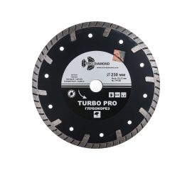 Диск алмазный отрезной Турбо Глубокорез Pro (230х22.2 мм) TRIO-DIAMOND TP156 