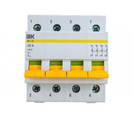 Рубильник IEK ВН-32 4Р 40А ИЭК MNV10-4-040 