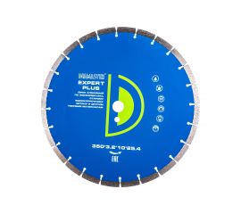 Диск алмазный сегментный по железобетону Expert plus (350х25.4х3.2х10 мм; 24Z) DIAMASTER 121.000.7228 