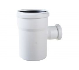 Тройник для бесшумной канализации ПОЛИТЭК из ПП, диаметр 110х50/87.5 градусов 200115087 