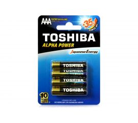 Алкалиновый элемент питания Toshiba LR03 ALPHA POWER 4456 