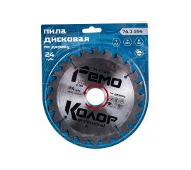 Диск пильный по дереву (165x30/20 мм; 24T) РемоКолор 74-1-164 
