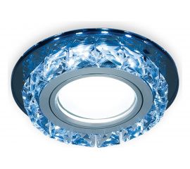 Точечный светильник Gauss Backlight черный/кристалл/хром Gu5.3 LED подсветка 4100K BL042 