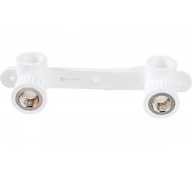 Двойной комбинированный отвод PP-R SLT AQUA с креплением, ВР 25х1/2 SLTFY10251 