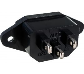 Сетевой штекер REXANT 3 pin 10А на корпус 25 шт 11-0001 