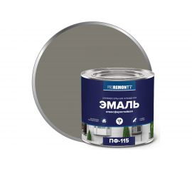 Эмаль PROREMONTT ПФ-115 серая, 1.9 кг Лк-00004473 