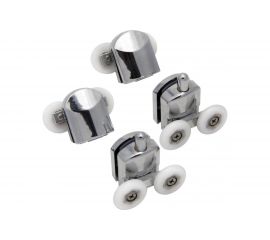 Ролики для душевой кабины MasterProf компл. №3 двойн.ниж. 2шт. + двойн.верх. 2шт., диам. 23мм ИС.131347 