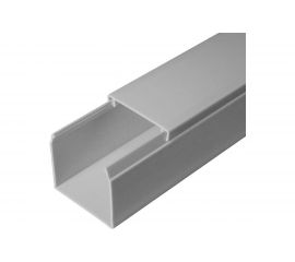 Кабель-канал Промрукав серый RAL 7035 2-й замок в п/э 40х16 2м PR03.0074 