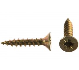 Потайной универсальный шуруп Метизный двор 3,0x16, желтый, 50 шт. 4607173900685 