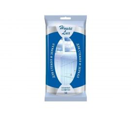 Влажные салфетки для стекол и зеркал МУЛЬТИДОМ №30 House Lux 48022 