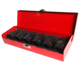 Набор двенадцатигранных ударных торцевых головок 3/4 HEX H14-H24 L=61мм 6шт JTC-J606H:6422 