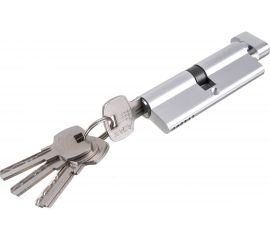 Цилиндровый механизм с вертушкой AJAX AX202/90 mm 40+10+40 CP хром 5 кл. 40217 