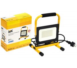 Переносной светодиодный прожектор IEK LED СДО 06-50П, 6500К, IP65, черный LPDO603-050-65-K02 