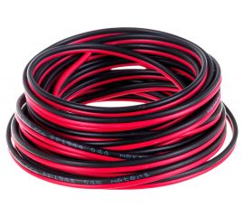 Акустический кабель DORI 2x0,5 чёрно-красный 5м, шт 11400 