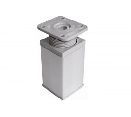 Ножка Tech-Krep 40х40х100 мм, квадрат, регулируемая сверху, алюминий 127474 