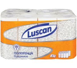 Бумажные полотенца Luscan 2 слоя, белые, 8 рулонов по 12 метров 1178130 