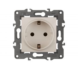 Розетка ЭРА Elegance 2P+E Schuko, 16A-250В, IP20, сл.кость 14-2101-02 Б0034265 