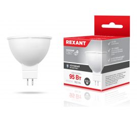 Светодиодная лампа REXANT Рефлекторная 9,5 Вт GU5.3 6500 K холодный свет 604-211 