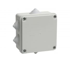 Коробка распаячная IEK 100x100x50, IP55, КМ41234, 6 гермовводов, ИЭК UKO11-100-100-050-K41-55 