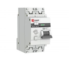 Дифференциальный автомат EKF PROxima АД-32, 1P+N, 16А/10мА, 4,5кА DA32-16-B-10-pro 