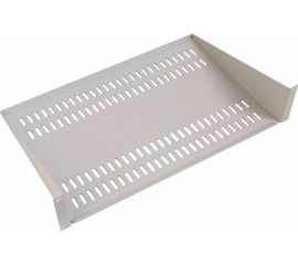 Консольная полка для шкафов и стоек ЦМО 2U, цвет: серый МС-30 