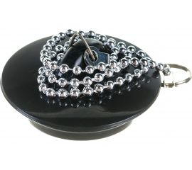 Пробка для ванны с цепочкой VETTA 29 см, резина, d4.5 см 463-754 