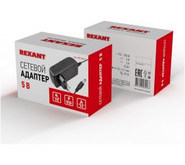 Блок питания REXANT 5 В 15 Вт 3 А разъем 5.5х2.1 200-024-5 