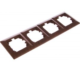 Рамка Intro 450410 на 4 поста, СУ, Solo, венге Б0043429 