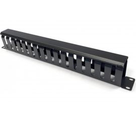 Кабельный организатор Hyperline CM-1U-ML16-COV металлический с крышкой, 19"", 1U 454711 