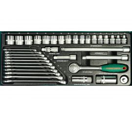 Набор торцевых головок и комбинированных ключей Jonnesway S04H3536S 