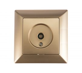 Розетка TV Intro 430104 одиночная, СУ, Solo, шампань Б0043371 