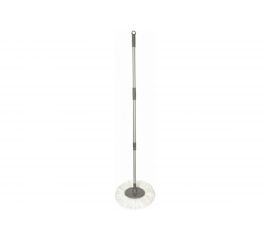 Швабра ЛАЙМА LAIMA для наборов для уборки с круглой насадкой из микрофибры, черенок 130 см, 606745 