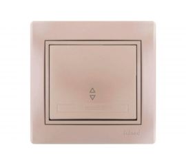 Проходной выключатель Lezard MIRA, со вставкой, жемчужно-белый перламутр 701-3030-105 