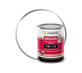 Эмаль Лакра ПФ-115 белая, 0.9 кг 90001110129 