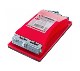 Брусок для шлифования INTERTOOL 85х165мм, металлический зажим HT-0001 